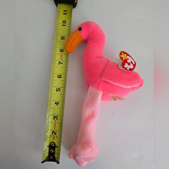 Ty Flamingo Plush Toy 1995 - Picture 5 of 5